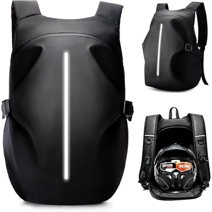Multifunctional Motorcycle Backpack with Integrated Helmet Bag Stornfield