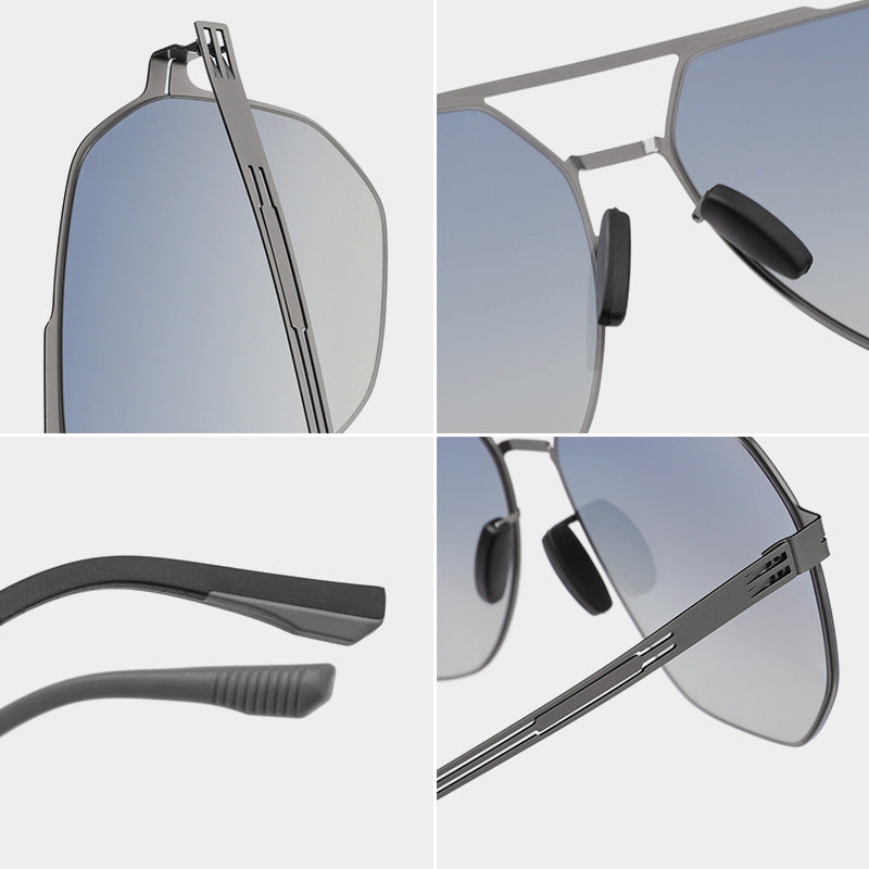 Premium Geometric Frame Sunglasses Stornfield