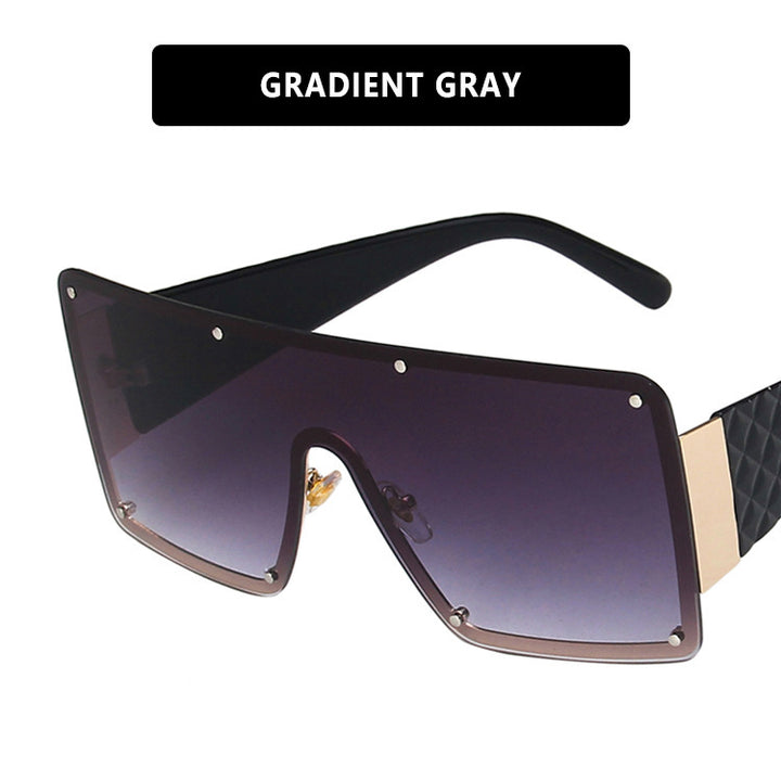Women geometric oversized sunglasses with gradient lenses Stornfield