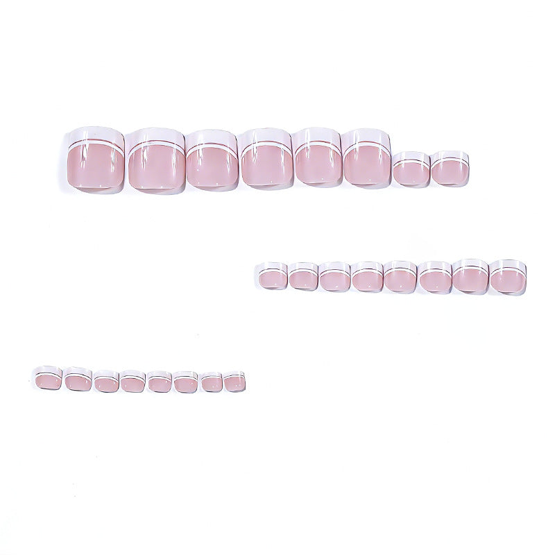 French Tip Pedicure Nail Art Stornfield