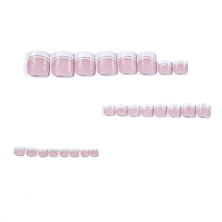 French Tip Pedicure Nail Art Stornfield