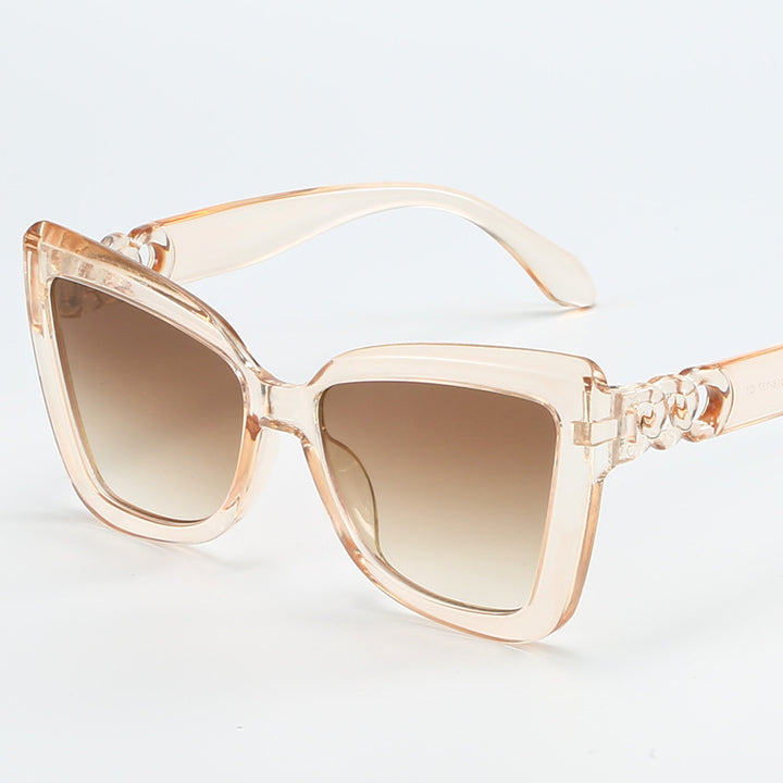 Ladies modern cat-eye sunglasses with clear frame and UV protection Stornfield