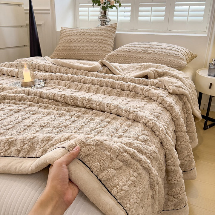 Textured Cozy Throw Blanket
