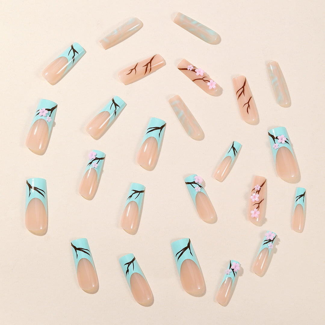 Floral Acrylic Nail Art Extensions Stornfield 1789713481