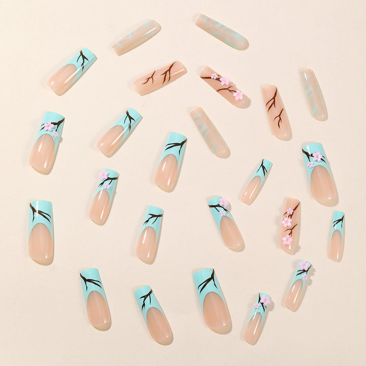 Floral Acrylic Nail Art Extensions Stornfield 1789713481
