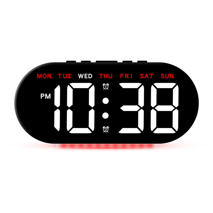 Digital alarm clock with large LED display and multifunctional display Stornfield