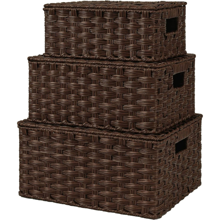 Handwoven Storage Baskets Set Stornfield