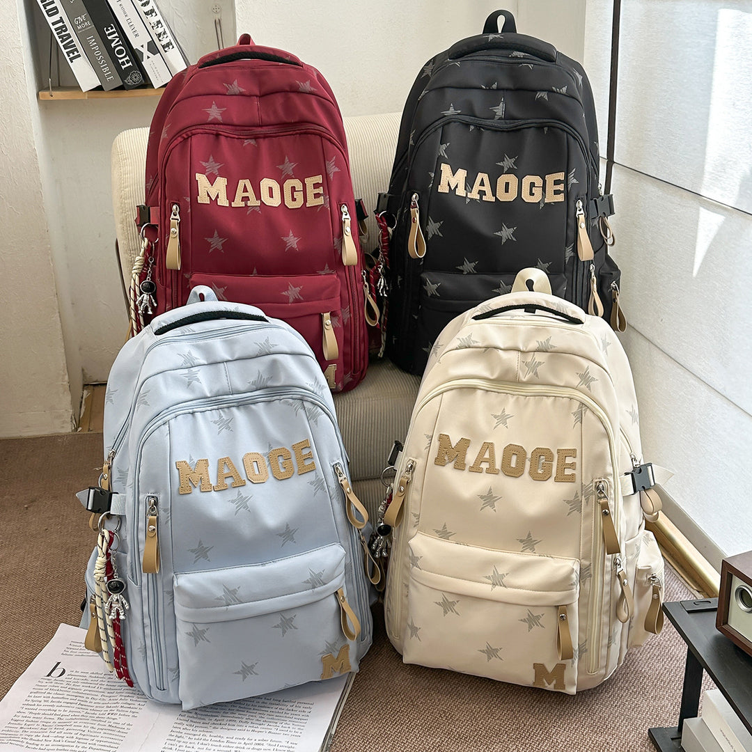 Star-Patterned Adjustable Backpack Stornfield