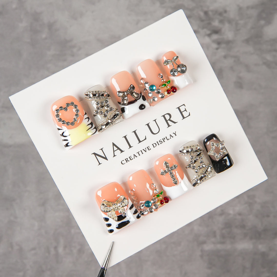 Creative 3D Press-On Nail Art