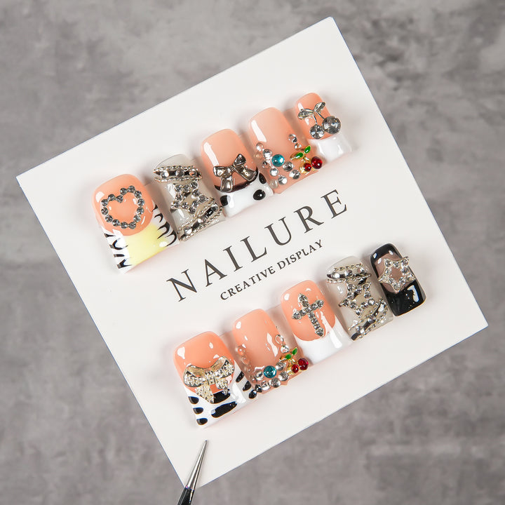Creative 3D Press-On Nail Art