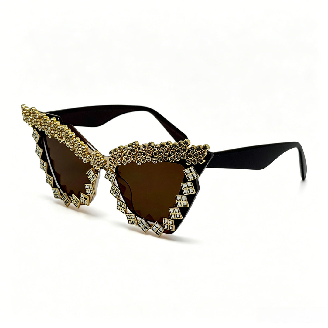 Women's Designer Sunglasses with Glamorous Crystal-Embellished Frame Stornfield