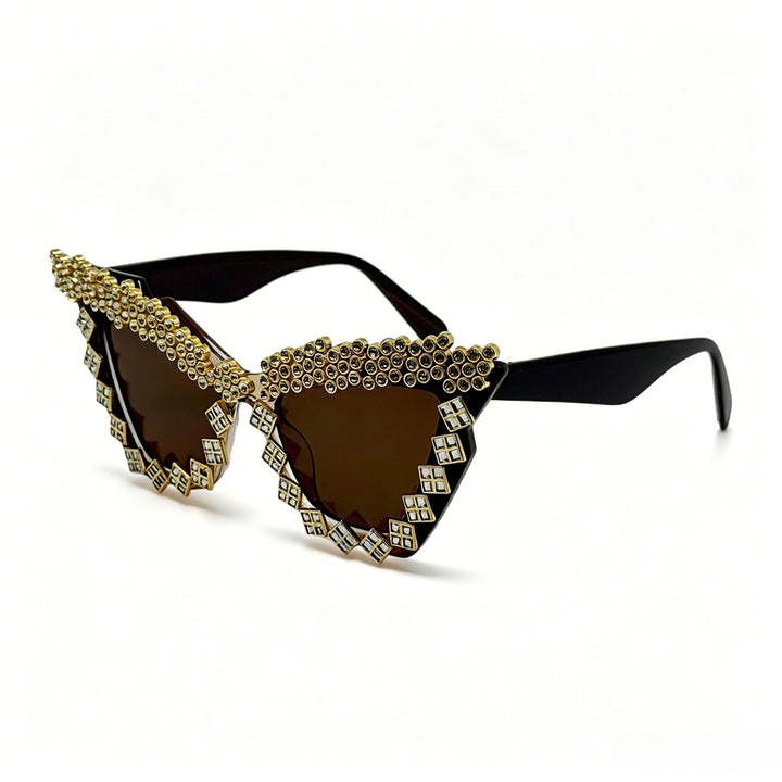 Women's Designer Sunglasses with Glamorous Crystal-Embellished Frame Stornfield