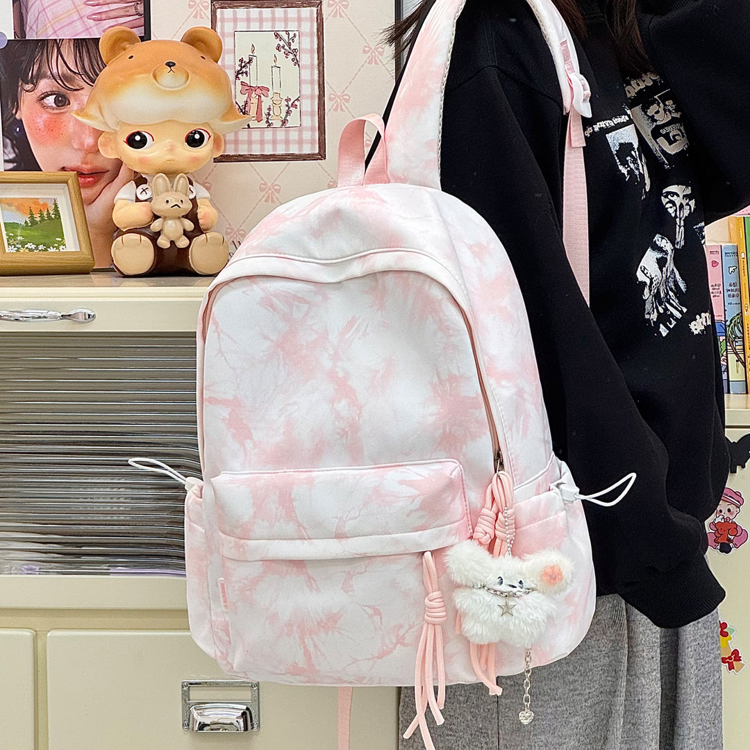 Trendy Tie-Dye Patterned Backpack Stornfield