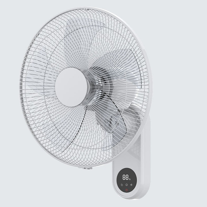 Unisex nan oscillating wall-mounted electric fan with rotary dial and dual pull-cord controls Stornfield