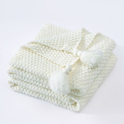 Textured Knit Throw Blanket
