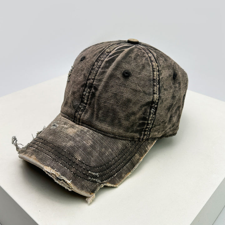 Men's Distressed Denim Baseball Hat Stornfield