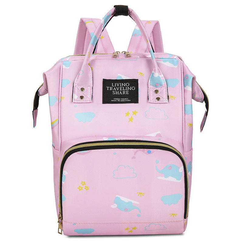 Whimsical Print Multi-Functional Baby Backpack Stornfield