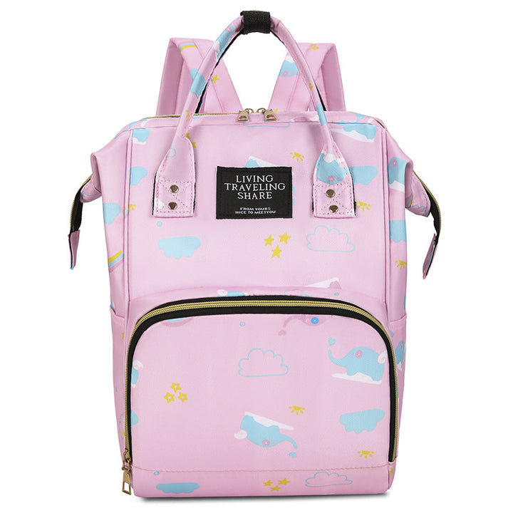 Whimsical Print Multi-Functional Baby Backpack Stornfield