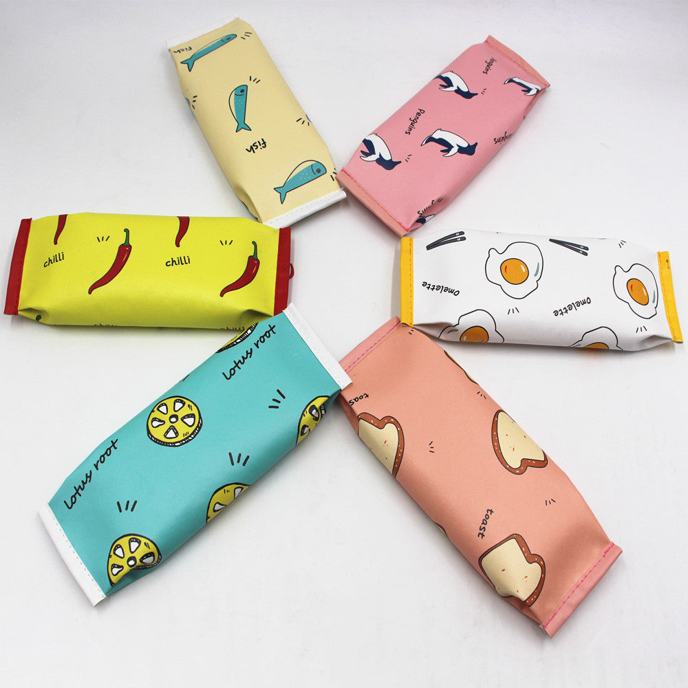 Cute Bread-Themed Zippered Pencil Case Stornfield