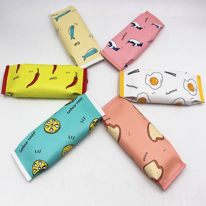 Cute Bread-Themed Zippered Pencil Case Stornfield