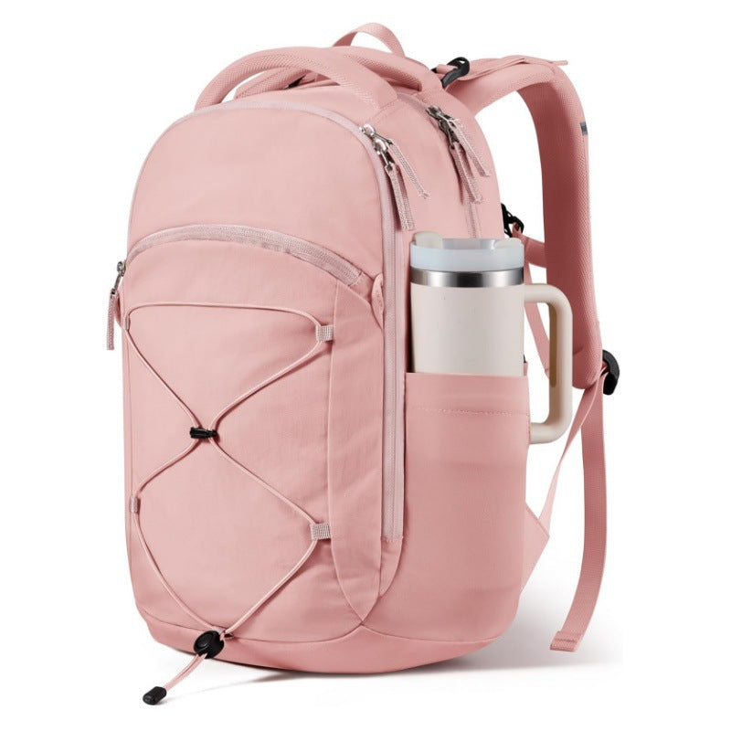 Multifunctional backpack with drink compartment and elastic lacing Stornfield