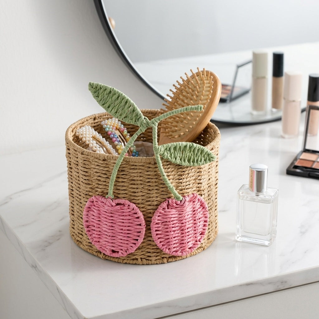 Playful storage basket with fruit design Stornfield