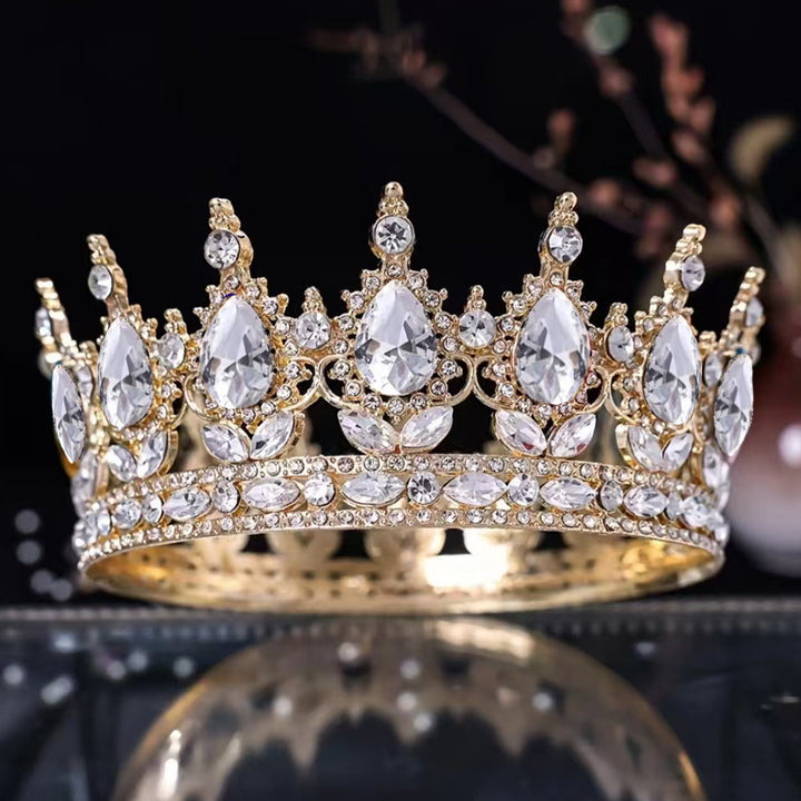Ladies Luxurious Festive Crown with Shining Gemstones Stornfield