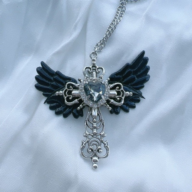 Angel Wing Heart Pendant Necklace Stornfield