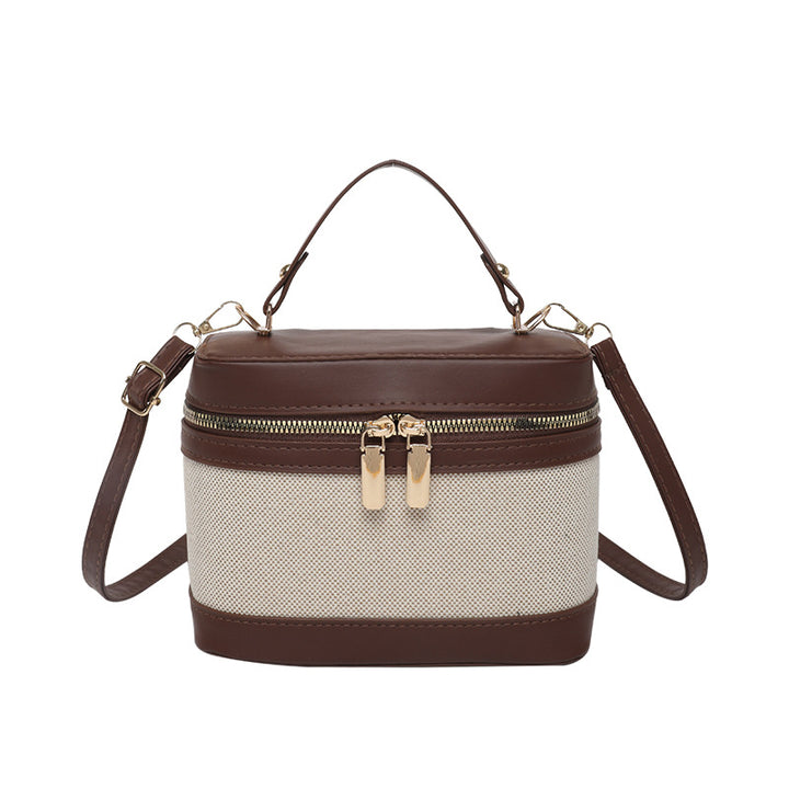 WoChic Leather and Fabric Crossbody Bag Stornfield
