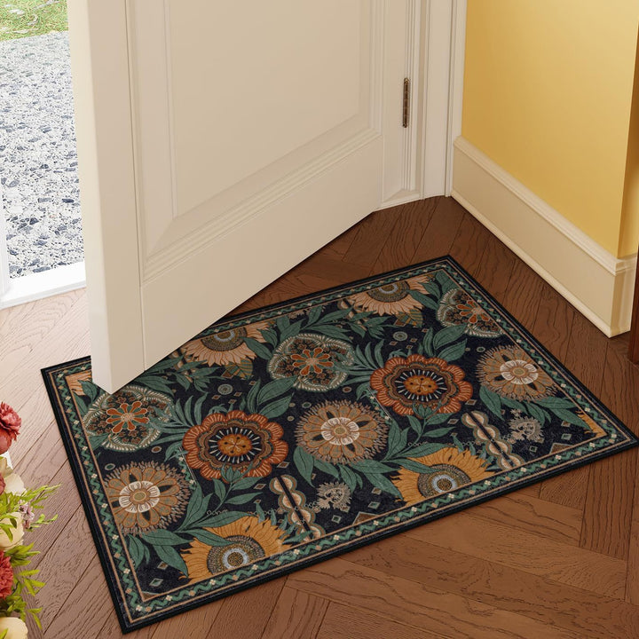 Luxurious Floral Design Bath Mat Stornfield