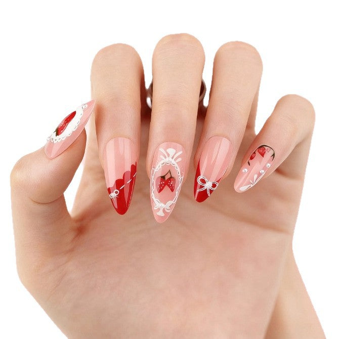 Creative Strawberry Nail Art Enhancements Stornfield