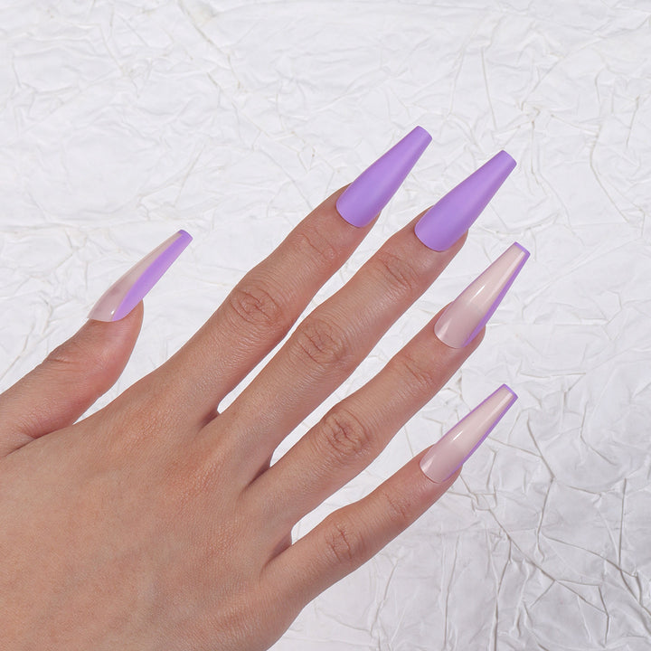 Elegant Matte Long Stiletto Nail Tips Stornfield
