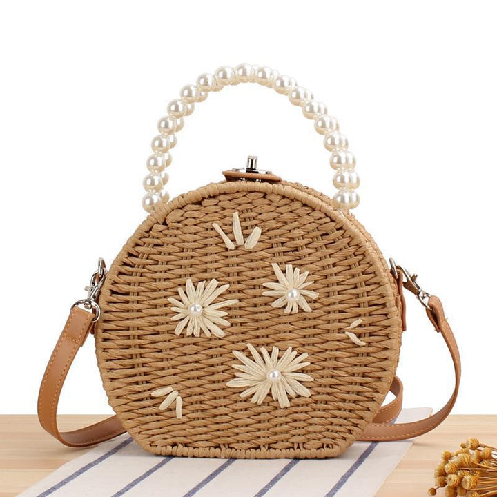 Round base bag with pearl decoration Stornfield