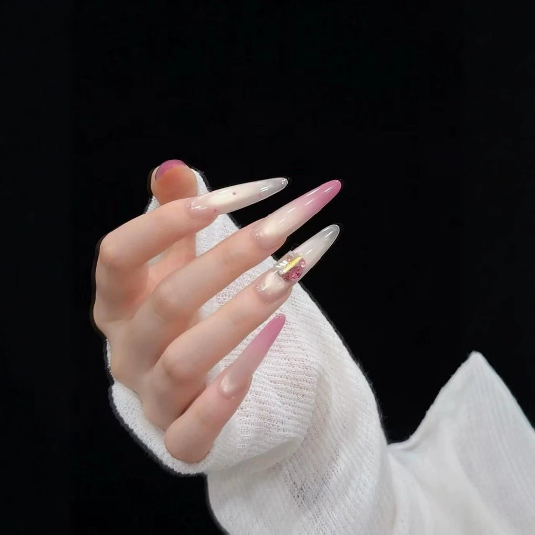 Stiletto Nail Art Extensions with Elegant Design
