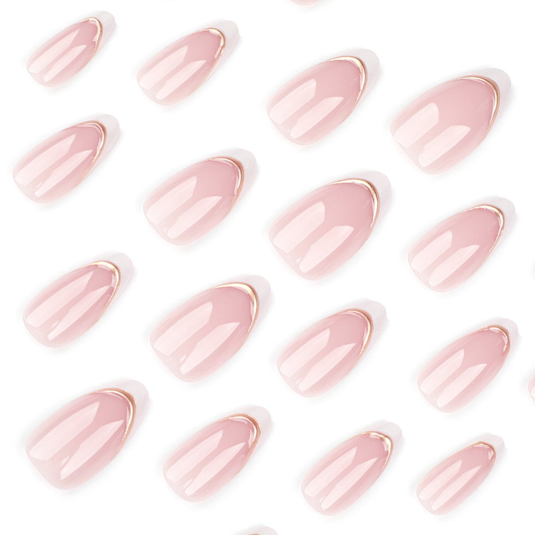 Elegant artificial nails with high-quality French design Stornfield