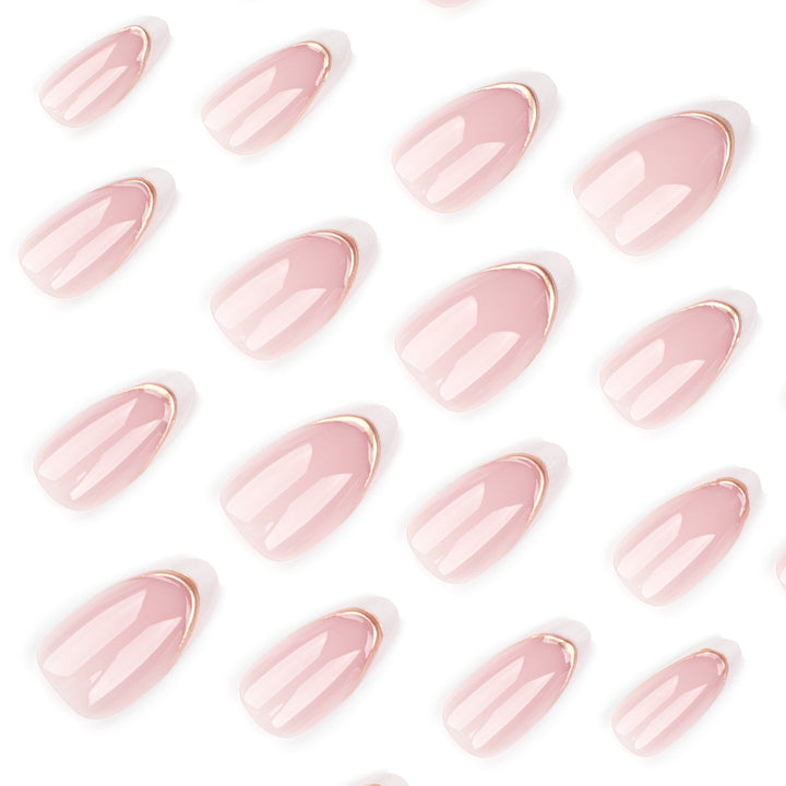 Elegant artificial nails with high-quality French design Stornfield
