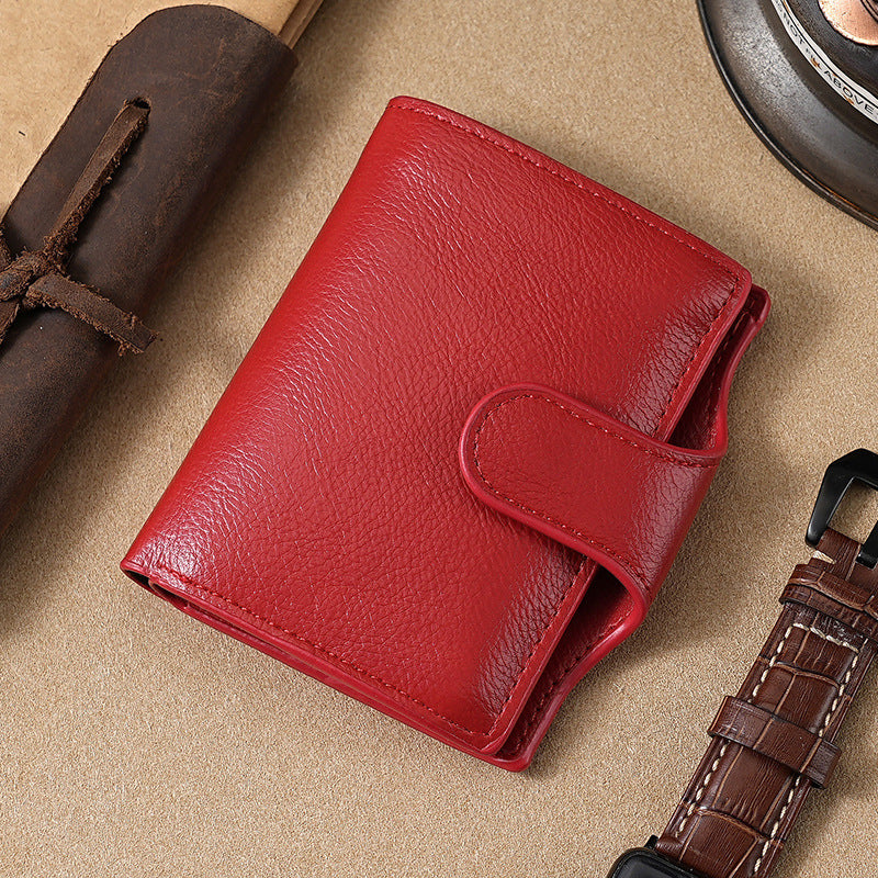 Slim Leather Trifold Wallet