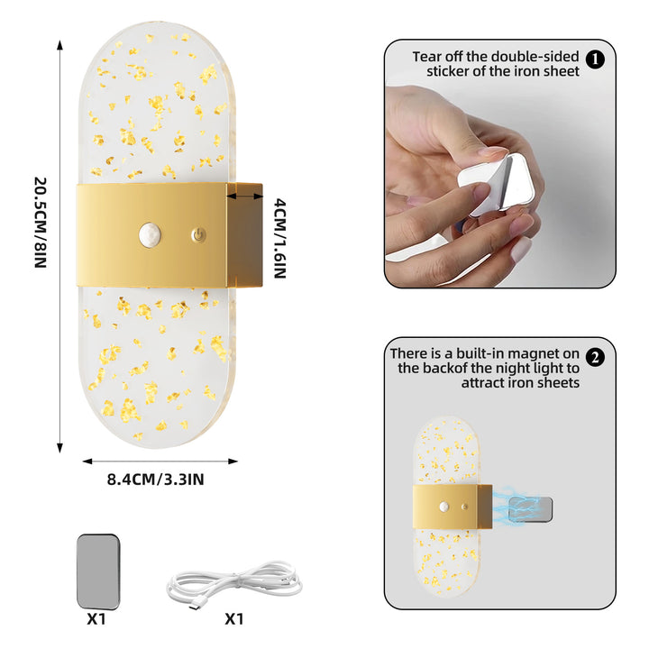 LED Night Light with Magnetic Base
