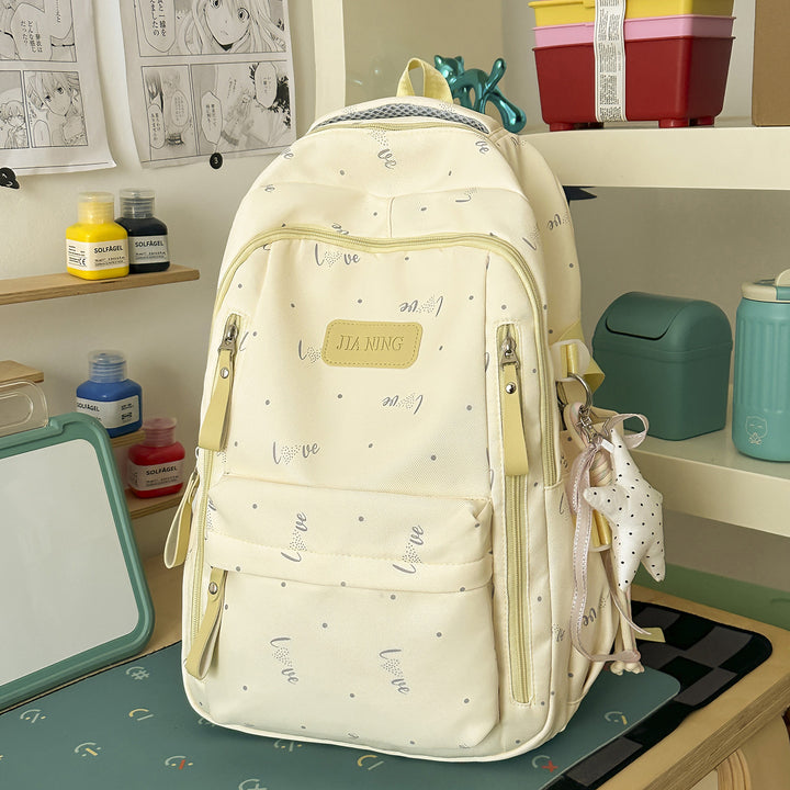 Stylish Love-Embellished Backpack Stornfield