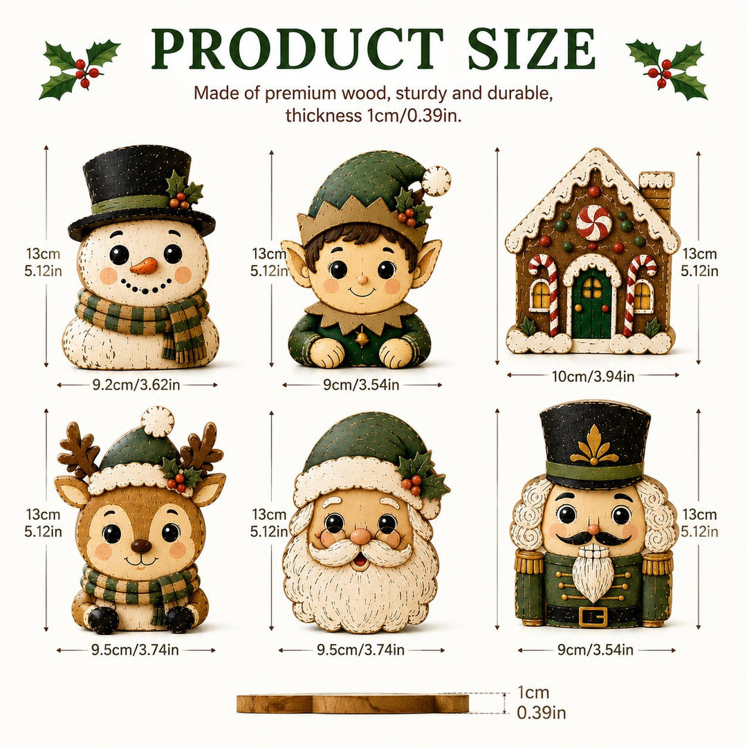 Playful Christmas Reindeer Figurine