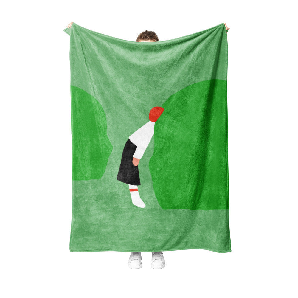 Soft Graphic Throw Blanket