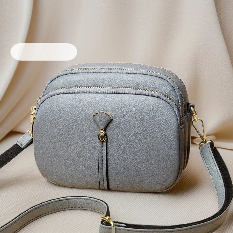 Elegant Textured Crossbody Handbag