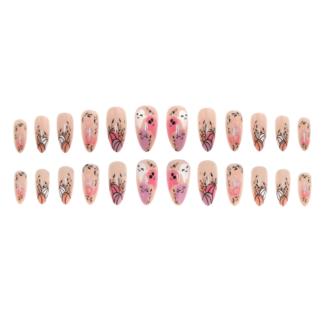 Halloween-Themed Press-On Nail Art Set