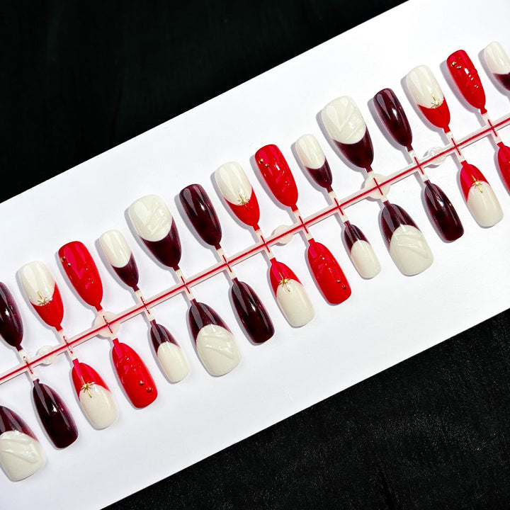 Premium French Tip Press-On Nail Art Set