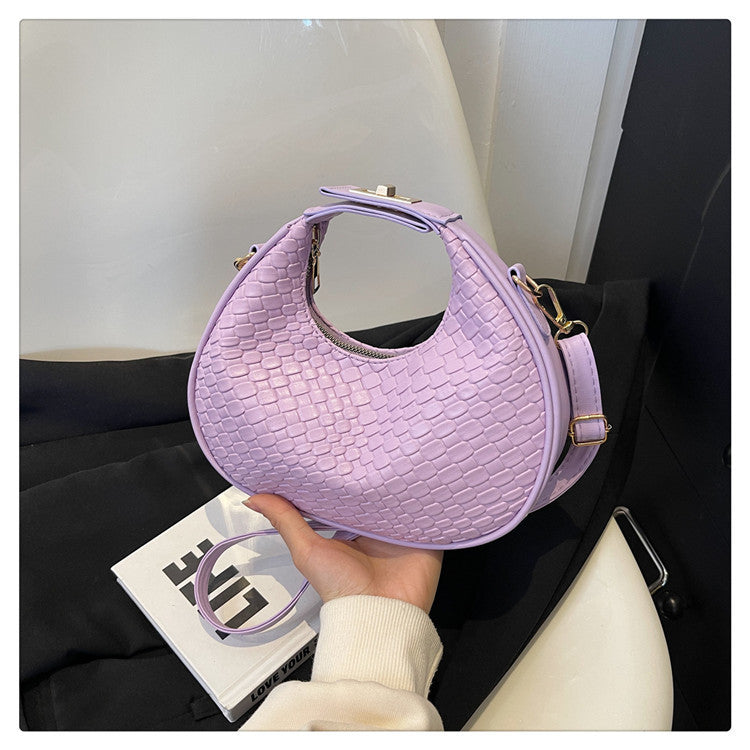WoTextured Leather Hobo Bag Stornfield