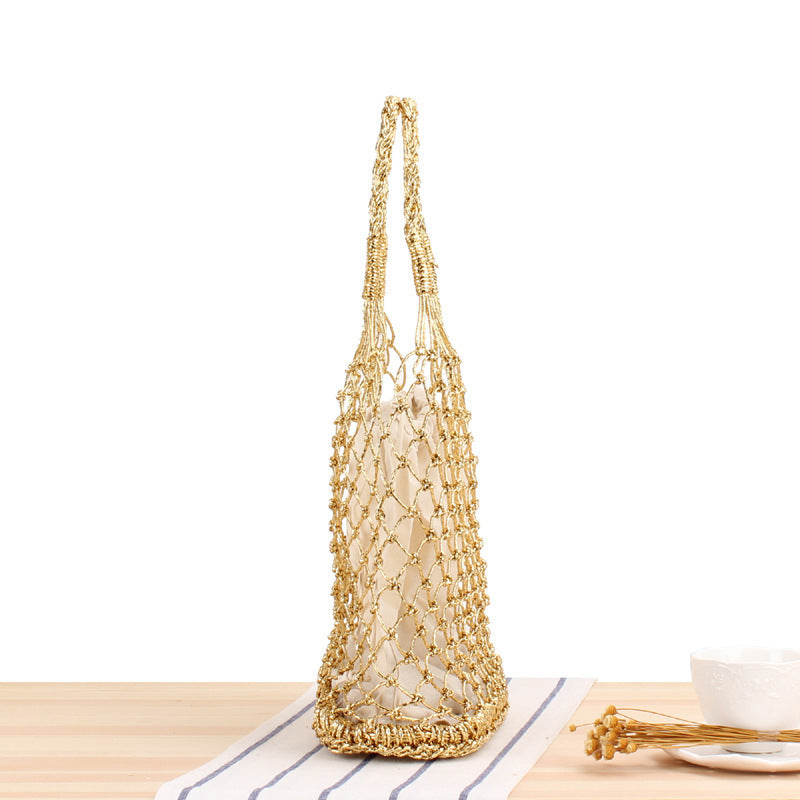 Creative mesh handbag with inner pouch Stornfield