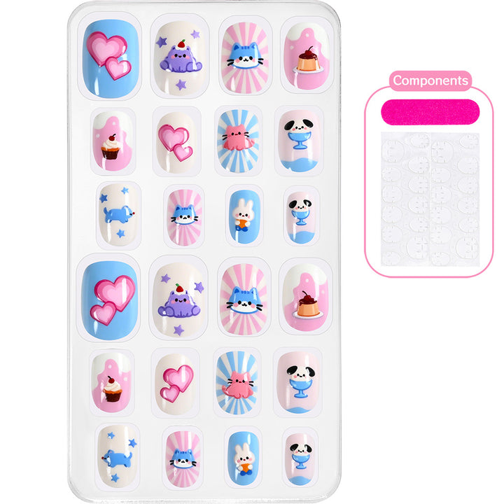 Themed Summer Beach Nail Art Press-On Nails Stornfield