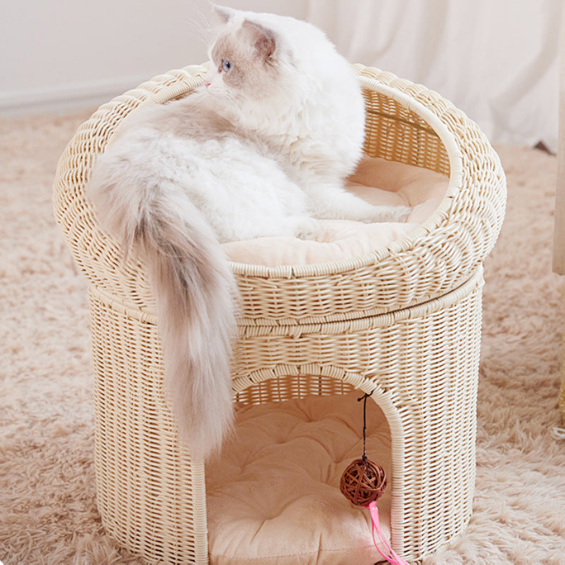 Cozy cat basket with play ball Stornfield