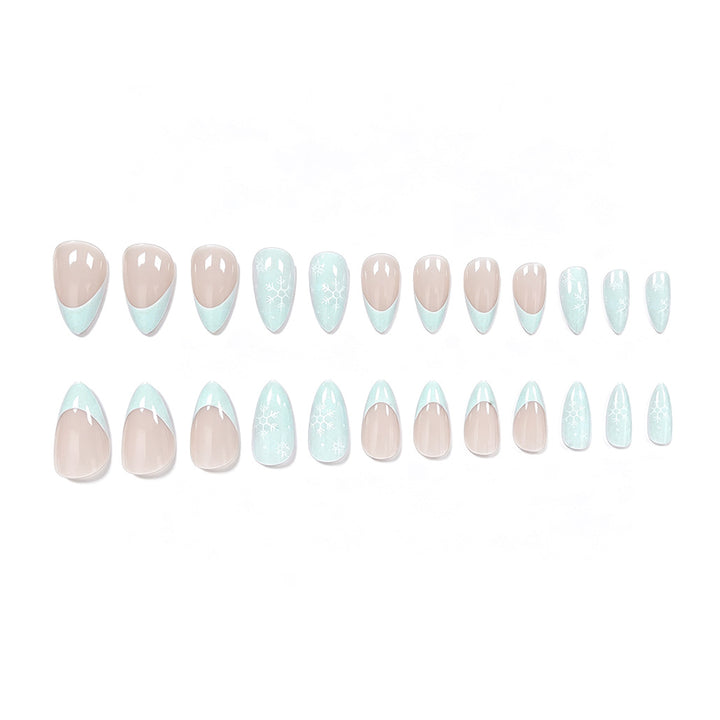 Artistic French Tip Acrylic Nail Enhancements Stornfield