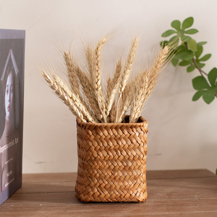 Handcrafted Square Wicker Storage Container Stornfield